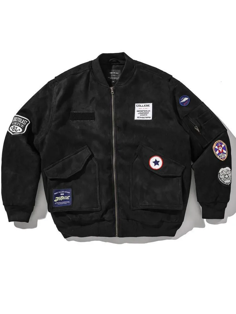 Autumn Winter MA1 Bomber Jacket Thick Cotton-Liner Baseball Uniform Parkas Men's Trend Labeling Military Padded Pilot Jacket
Autumn Winter MA1 Bomber Jacket Thick Cotton-Liner Baseball Uniform Parkas Men's Trend Labeling Military Padded Pilot Jacket