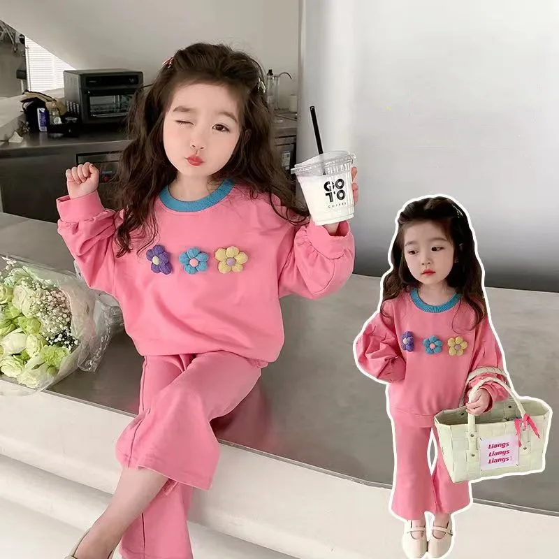Girls Three Flowers Suit 2023 Spring and Autumn New Little Girls Korean Casual Round Neck Bubble Sleeve Two Pieces
Girls Three Flowers Suit 2023 Spring and Autumn New Little Girls Korean Casual Round Neck Bubble Sleeve Two Pieces