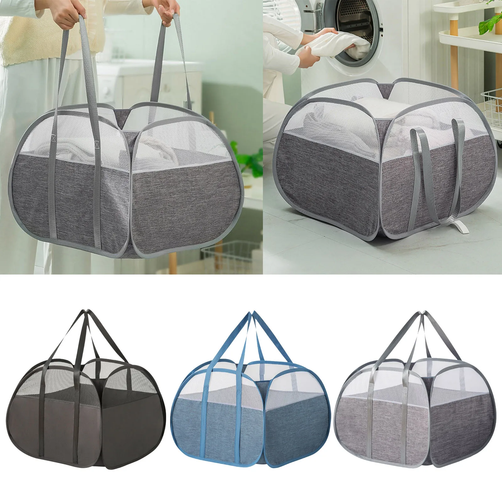 Прочная сетчатая корзина для белья, сумка для прачечной, ванной, детской комнаты, колледжа, общежития или путешествий, сумки для хранения одежды на молнии
Прочная сетчатая корзина для белья, сумка для прачечной, ванной, детской комнаты, колледжа, общежития или путешествий, сумки для хранения одежды на молнии