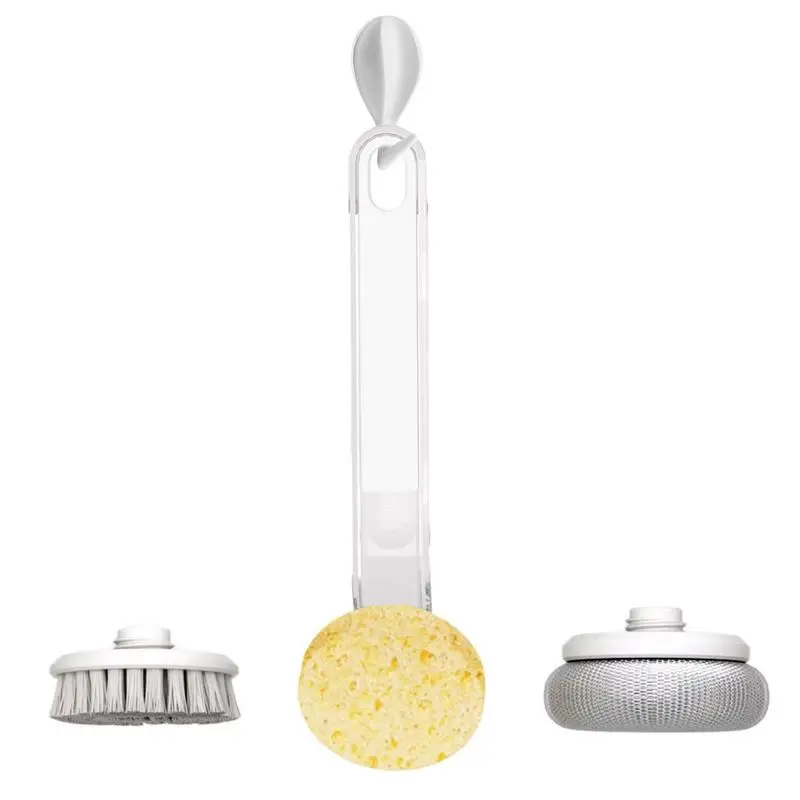 Long Handle Pot Brush Dish Scrubber With 3 Replaceable Brush Heads Dishwashing Brush For Pot And Skillet Scrubbing Stove Dish
Long Handle Pot Brush Dish Scrubber With 3 Replaceable Brush Heads Dishwashing Brush For Pot And Skillet Scrubbing Stove Dish