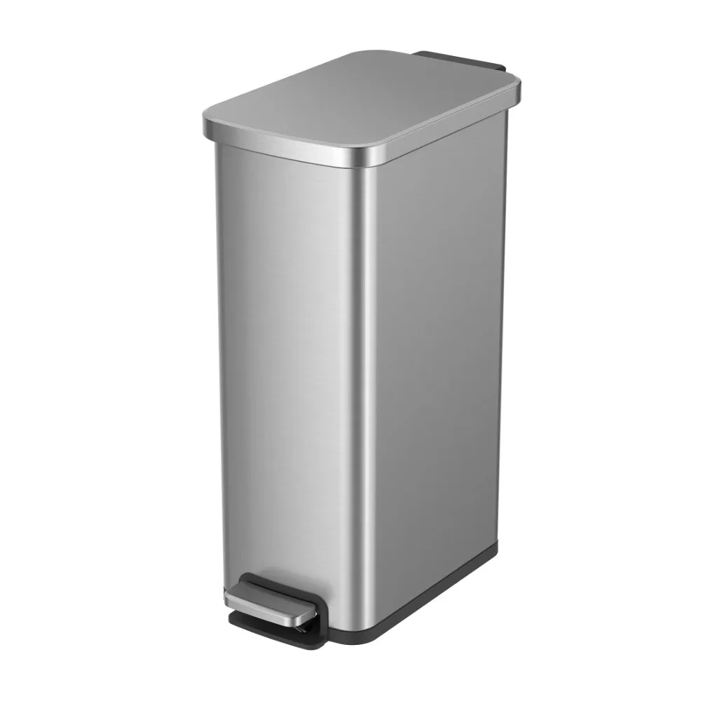 

7.9 Gallon Slim Trash Can, Stainless Steel Kitchen Step Trash Can, Kitchen Trash Can,16.30 X 9.10 X 23.00 Inches