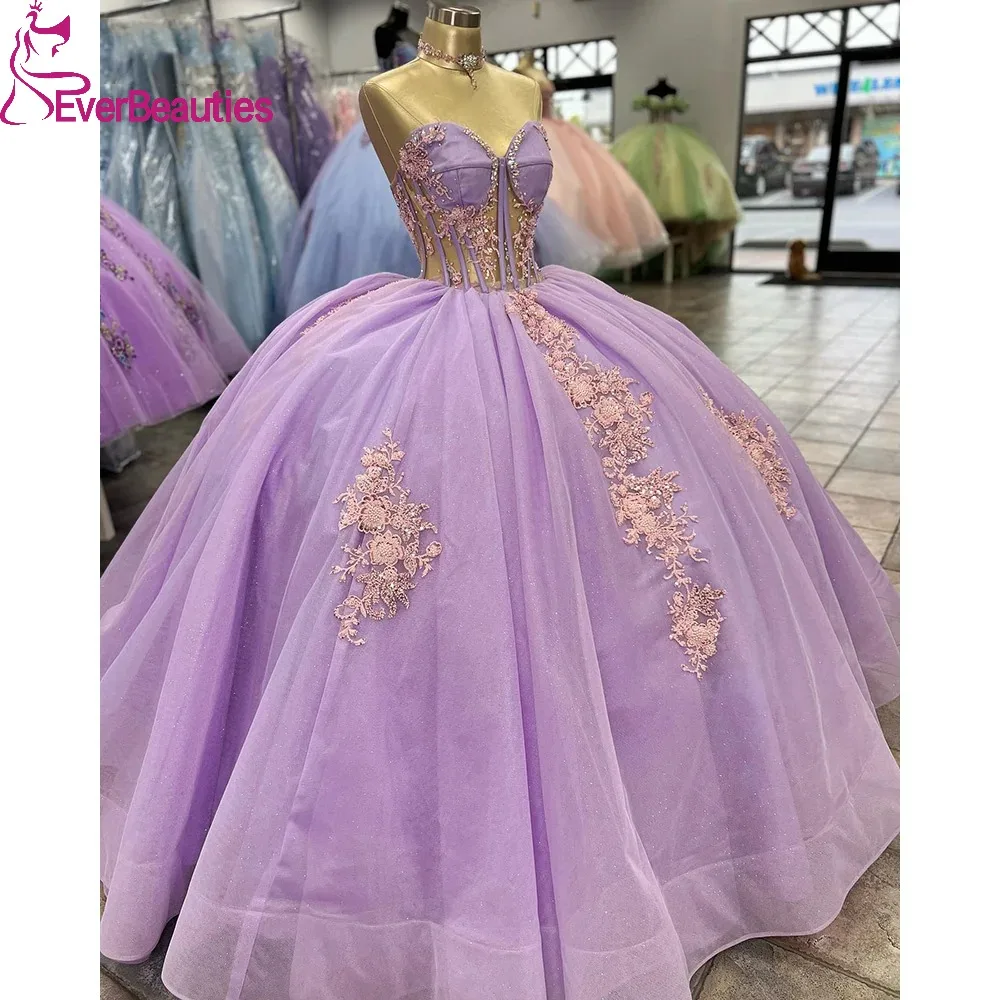 Lilac Sweetheart Quinceanera Dresses for Women Tulle Lace Ball Gown Sweet 16 Dress Vestidos De 15 Años Quinceañeras
Lilac Sweetheart Quinceanera Dresses for Women Tulle Lace Ball Gown Sweet 16 Dress Vestidos De 15 Años Quinceañeras