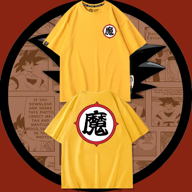 

Seven Dragon Ball joint T-shirt men short sleeve 2024 new Wukong magic Wu rice turtle fairy Wu Dao T-shirt clothes cotton