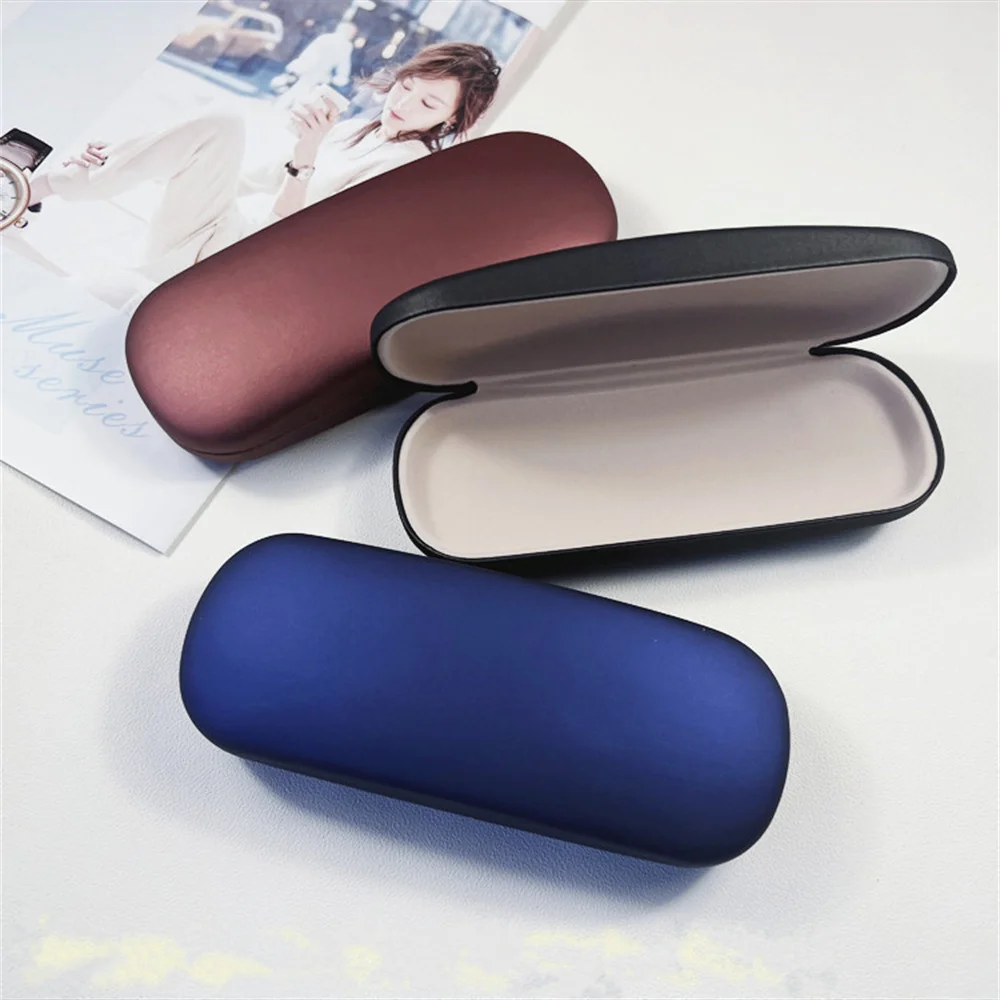 

2024 Fashion Hard Glasses Box Men Women PU Pearlescent Glasses Case Myopia Glasses Case Reading Eyewear Holder Eyewear Protector