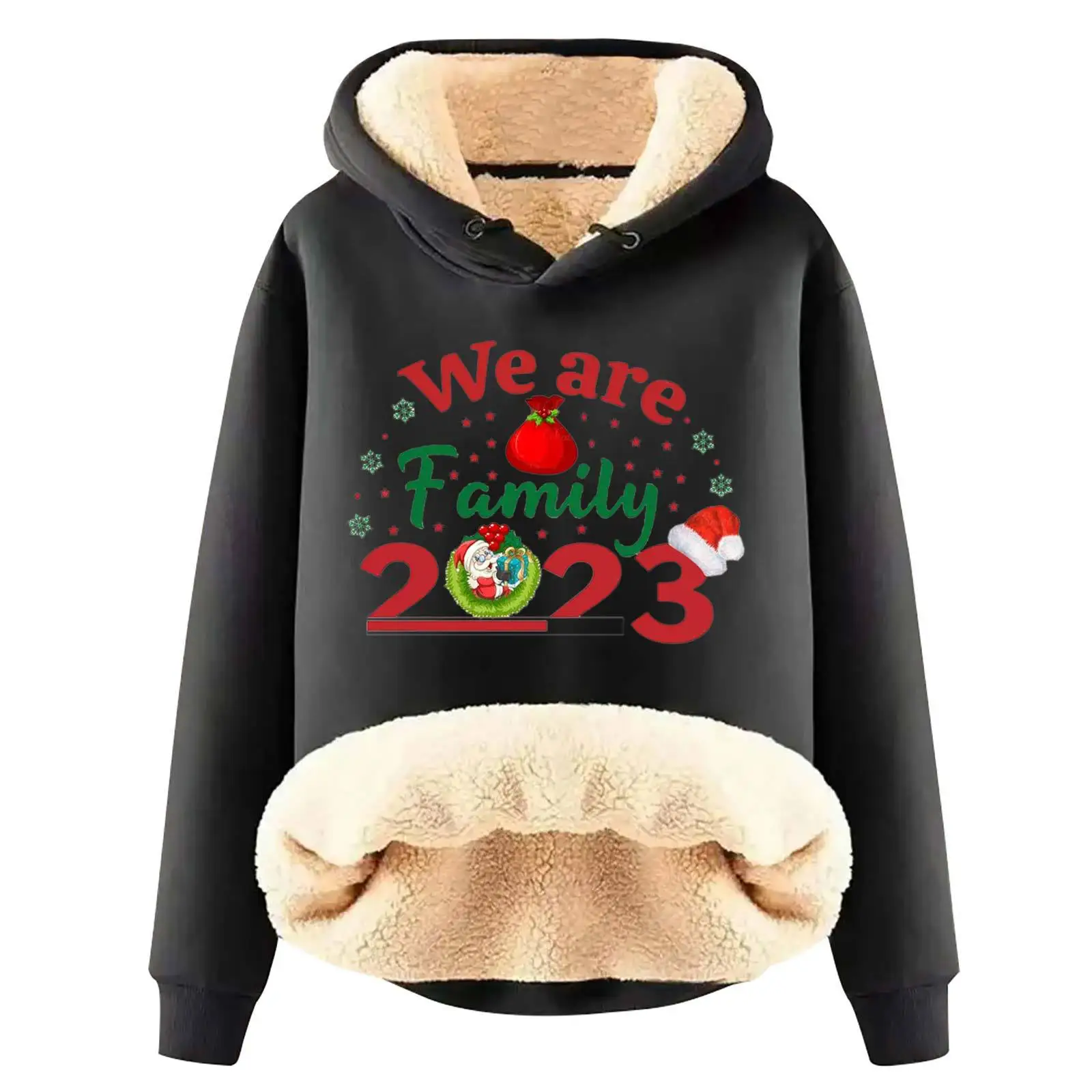 2023 Christmas Women's Casual Winter Warm Fleece Lined Hooded Sweatshirt Thick Pullover Plus with Pockets XY09
2023 Christmas Women's Casual Winter Warm Fleece Lined Hooded Sweatshirt Thick Pullover Plus with Pockets XY09