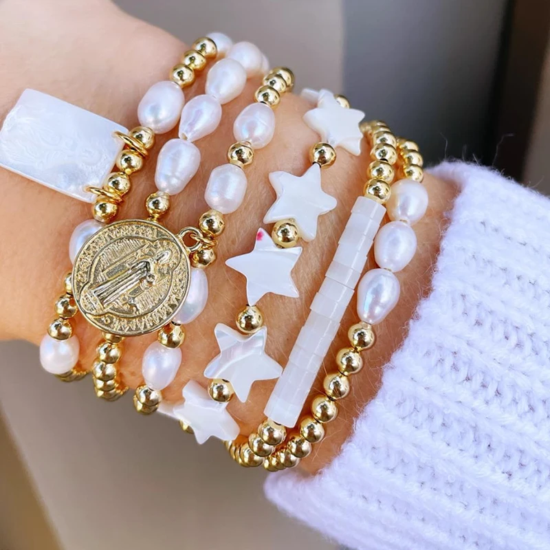 Natural Pearl Scapular Bracelet For Women Men Colored Stone Freshwater Pearl Mixed Adjustable Bangle Handmade Virgin Mary Jewelr
Natural Pearl Scapular Bracelet For Women Men Colored Stone Freshwater Pearl Mixed Adjustable Bangle Handmade Virgin Mary Jewelr