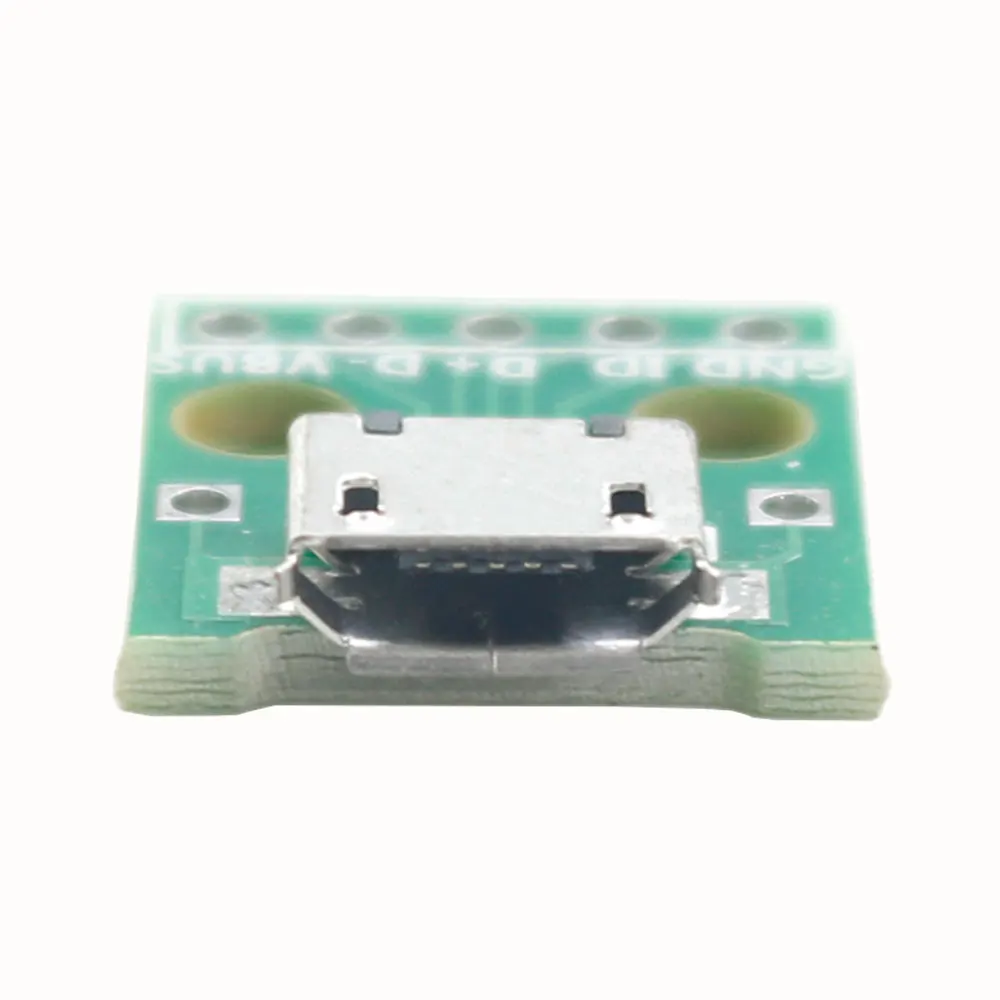 

10pcs 5pin Female Micro USB To DIP Adapter Connector Module Board Panel Female 5-Pin Pinboard B Type PCB 2.54 mm