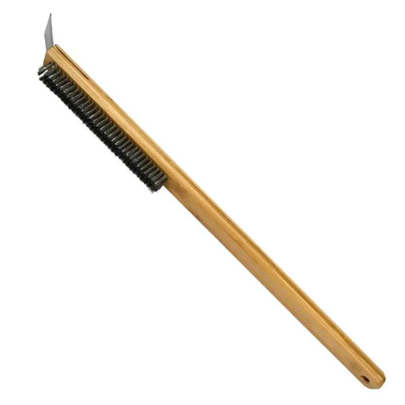 Pizza Stone Cleaning Brush Barbecue Grill Brush With Scraper Long Wood Handle Barbecue Grill Brush With Wire Brush Heads
Pizza Stone Cleaning Brush Barbecue Grill Brush With Scraper Long Wood Handle Barbecue Grill Brush With Wire Brush Heads