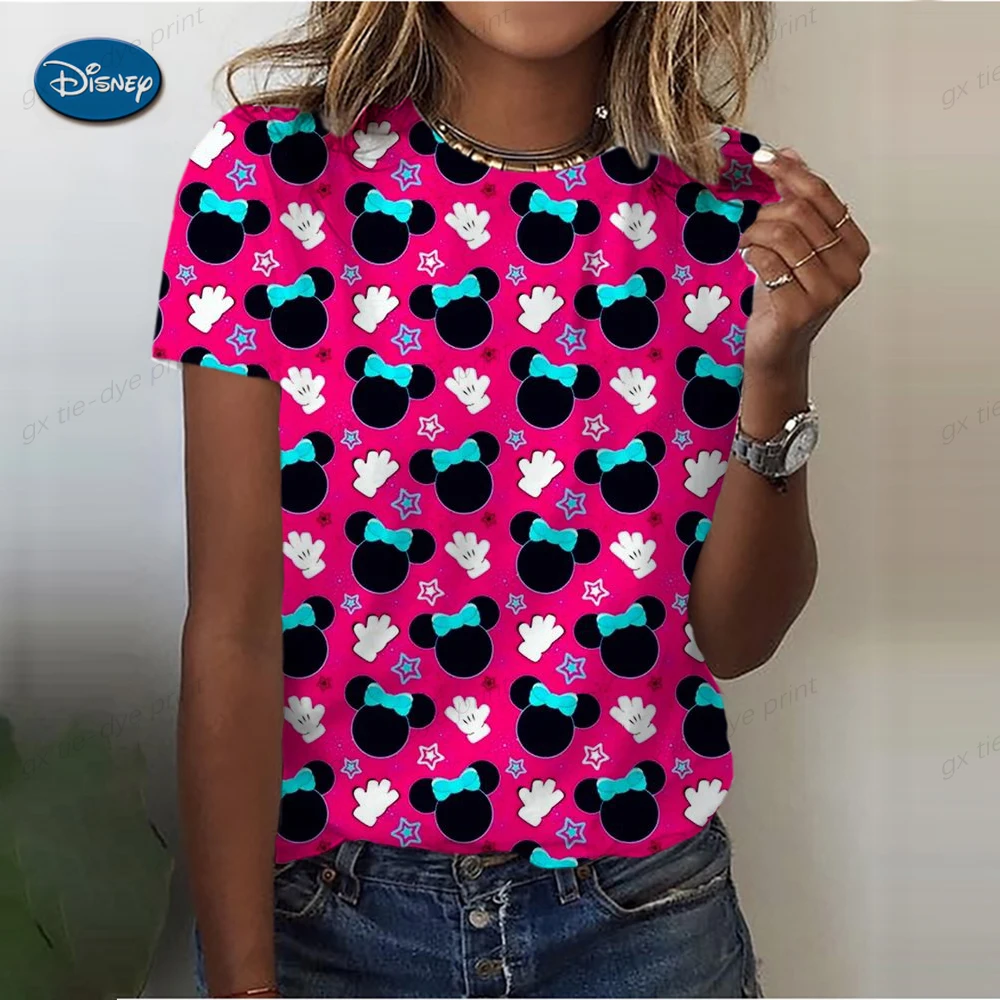 Disney Mickey Mouse Mickey Mouse Short Sleeve Fashion T-shirt Women's Fashion Cartoon S-5xl Top Cute Top 2023
Disney Mickey Mouse Mickey Mouse Short Sleeve Fashion T-shirt Women's Fashion Cartoon S-5xl Top Cute Top 2023
