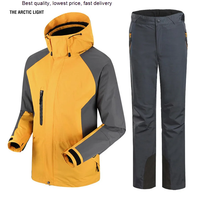 Man Winter Waterproof Thicken Skiing Jacket And Pants Set Camping Trekking Sport Hiking 3 In 1 Outdoor Coat&Trousers
Man Winter Waterproof Thicken Skiing Jacket And Pants Set Camping Trekking Sport Hiking 3 In 1 Outdoor Coat&Trousers