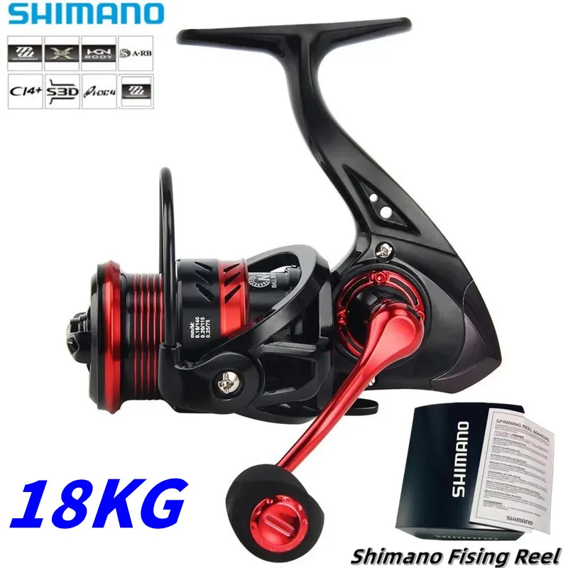 Ультралегкая спиннинговая катушка Shimano, инновационная водонепроницаемая рыболовная катушка с максимальным усилием фрикциона 18 кг, для ловли окуня и щуки
Ультралегкая спиннинговая катушка Shimano, инновационная водонепроницаемая рыболовная катушка с максимальным усилием фрикциона 18 кг, для ловли окуня и щуки