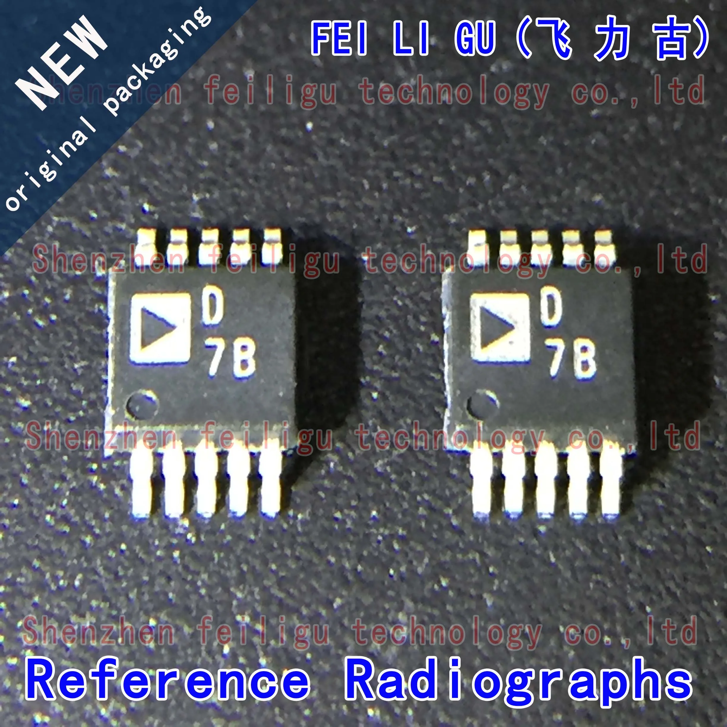 

New original AD5322BRMZ-REEL7 AD5322BRMZ AD5322BRM AD5322 Silkscreen D7B Package MSOP10 12-bit DAC Chips Electronic Components