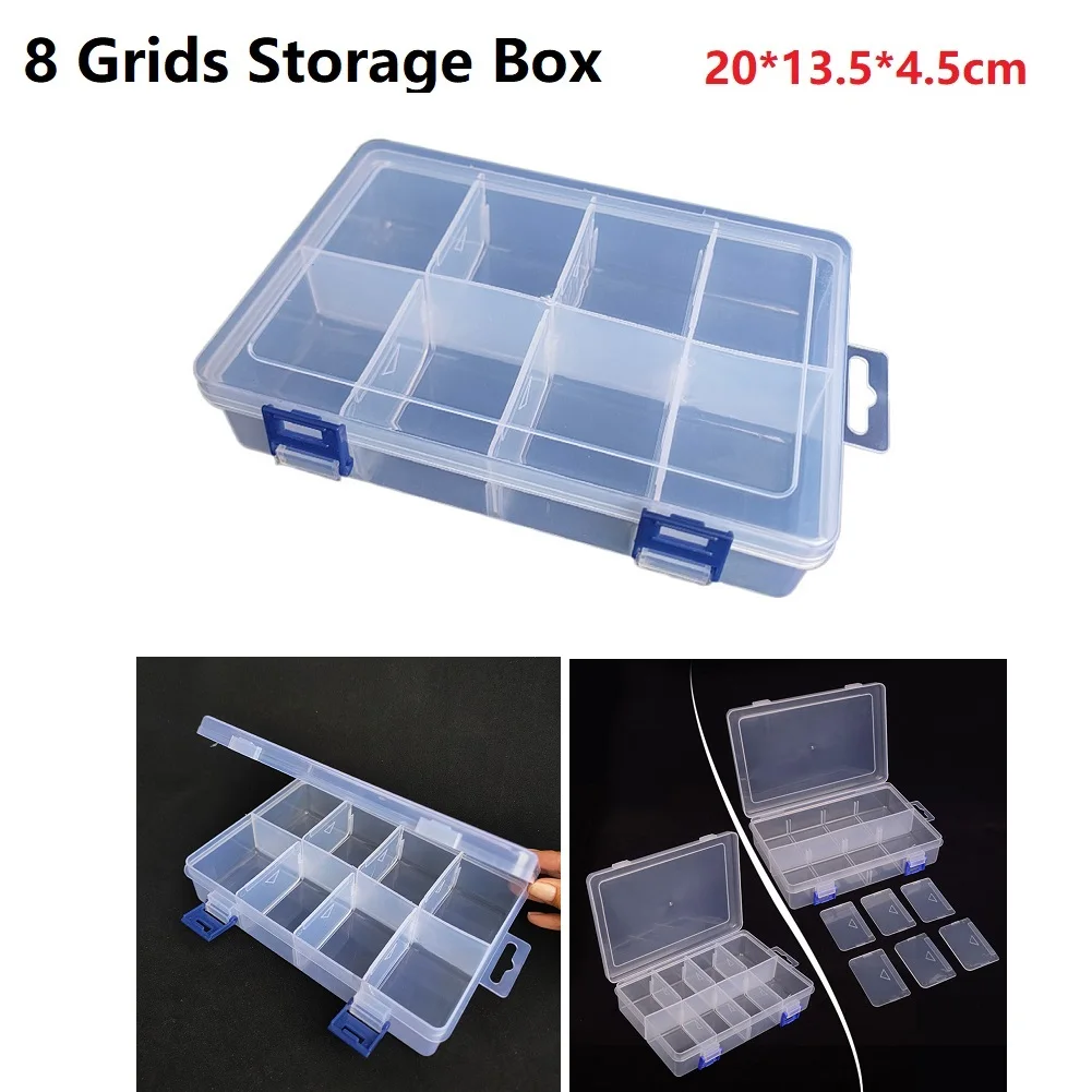 8 Grids Tools Storage Box Adjustable Compartment Plastic Storage Box Screw Holder Case Organizer Box Bin Pill Hardware Tools
8 Grids Tools Storage Box Adjustable Compartment Plastic Storage Box Screw Holder Case Organizer Box Bin Pill Hardware Tools