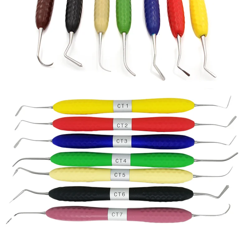 7pcs/set Dental Composite Resin Filling Spatula Aesthetic Restoration Kit CT1CT7 fit for LM Resin knife Plastic Dresser for Sale
7pcs/set Dental Composite Resin Filling Spatula Aesthetic Restoration Kit CT1CT7 fit for LM Resin knife Plastic Dresser for Sale