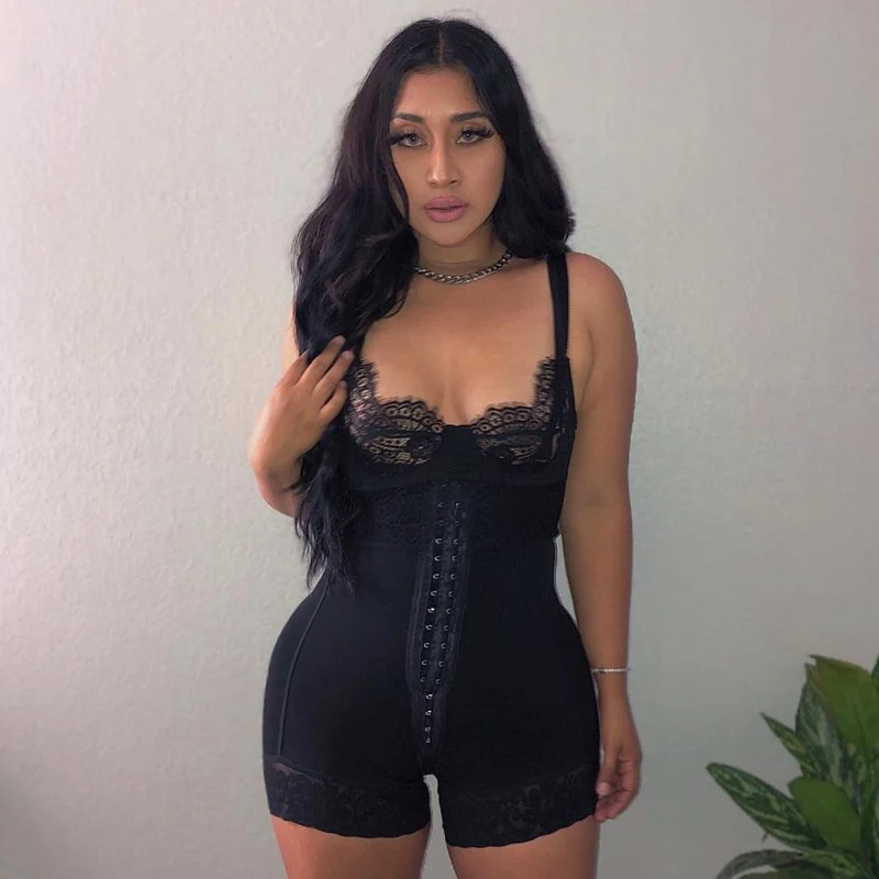 

Front Closure Charming Curves Slimming Fajas Lace Body Shaper BBL Post Op Surgery Supplies Faja Colombiana Mujer Butt Lifter