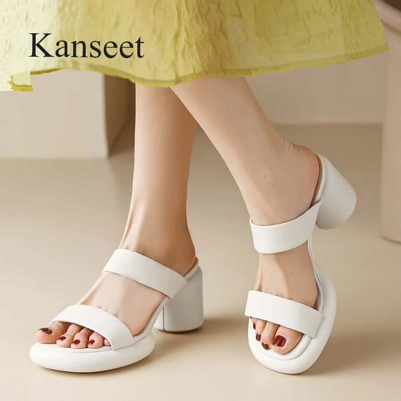 Kanseet Real Leather Women's Shoes Summer 2023 New Black Beige Open-Toed Platform Slippers High Heels Handmade Ladies Footwear
Kanseet Real Leather Women's Shoes Summer 2023 New Black Beige Open-Toed Platform Slippers High Heels Handmade Ladies Footwear