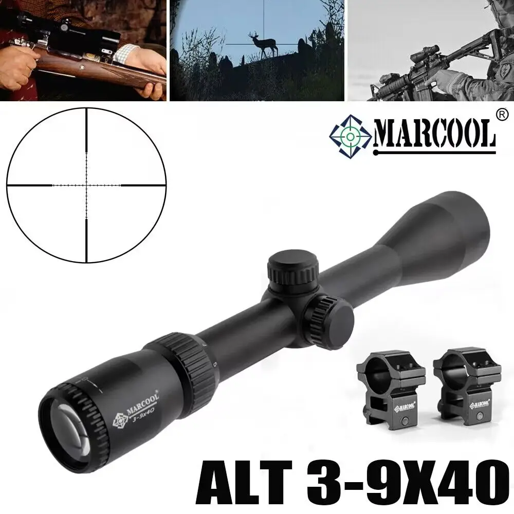 Винтовочный оптический прицел Marcool ALT 3-9X40, охотничий оптический прицел SFP без подсветки, тактический оптический прицел SFP для страйкбола, подходит для 223 .308
Винтовочный оптический прицел Marcool ALT 3-9X40, охотничий оптический прицел SFP без подсветки, тактический оптический прицел SFP для страйкбола, подходит для 223 .308