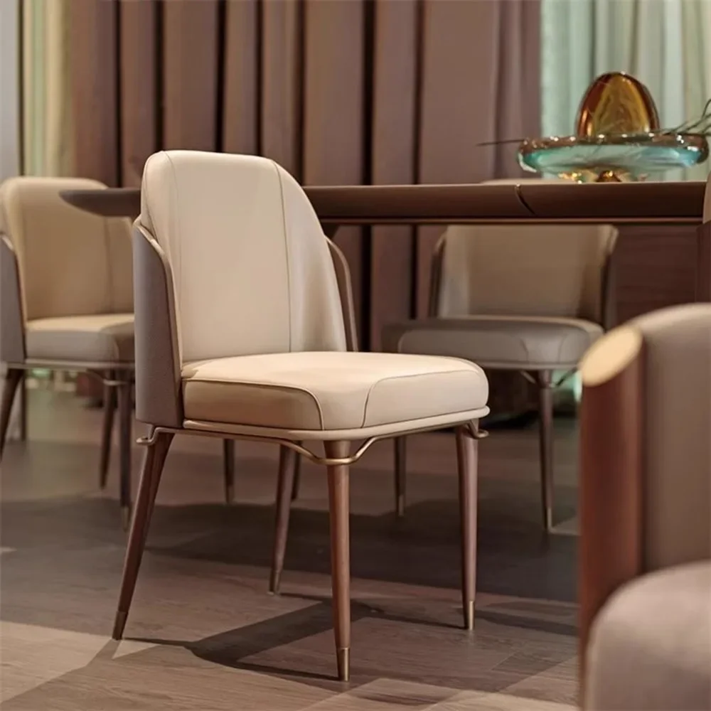 Leather Dining Chairs Unique Luxury Designer Italian Chairs Comfortable Modern Meuble Salon Postmodern Living Room Furniture
Leather Dining Chairs Unique Luxury Designer Italian Chairs Comfortable Modern Meuble Salon Postmodern Living Room Furniture