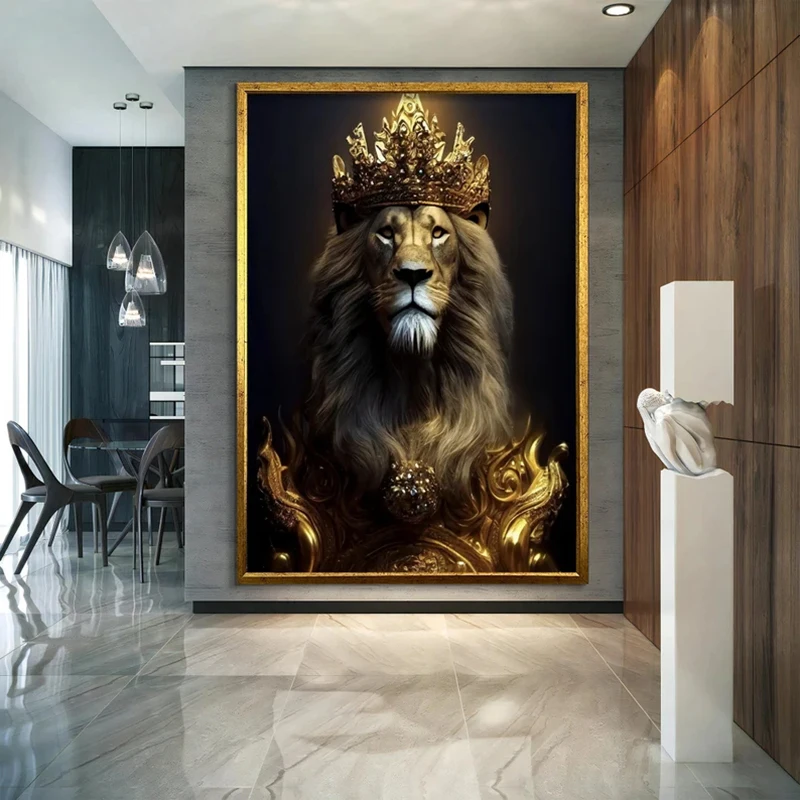 Lion King Painting Canvas Print Animal Poster Interior Decor Wall Art Picture for Living Room Decor Home Decoration Cuadros 
Lion King Painting Canvas Print Animal Poster Interior Decor Wall Art Picture for Living Room Decor Home Decoration Cuadros