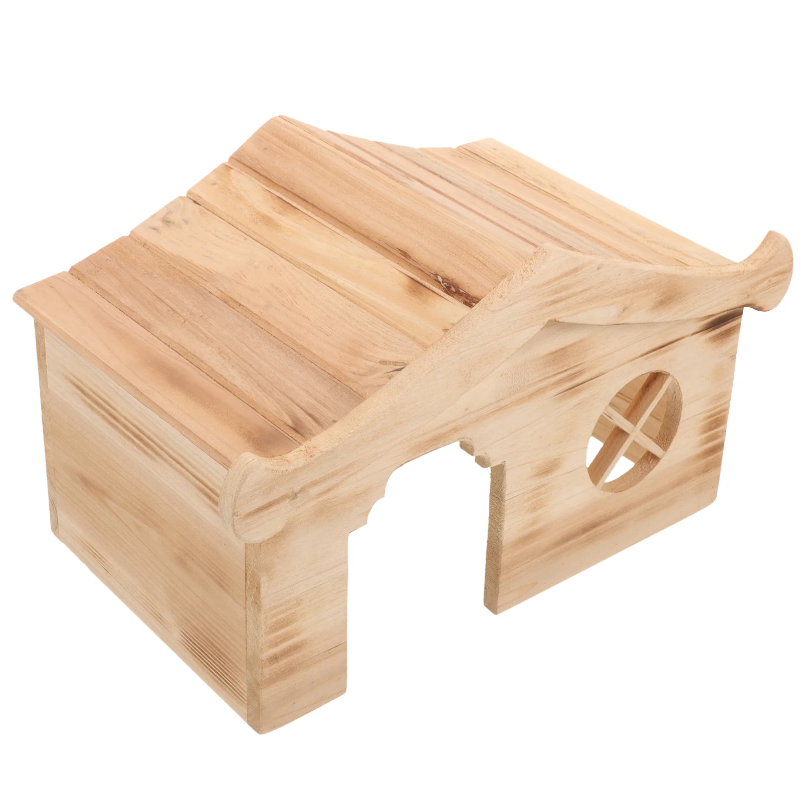 

Hamster Cabin Wear-resistant Rat House Supply Wooden Adorable Hideout Cage Squirrel Delicate