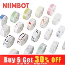 Niimbot D11 D110 Label Maker Tape Sticker Replacement Transparent Colorful White Label Machine Print Paper Waterproof Tearproof