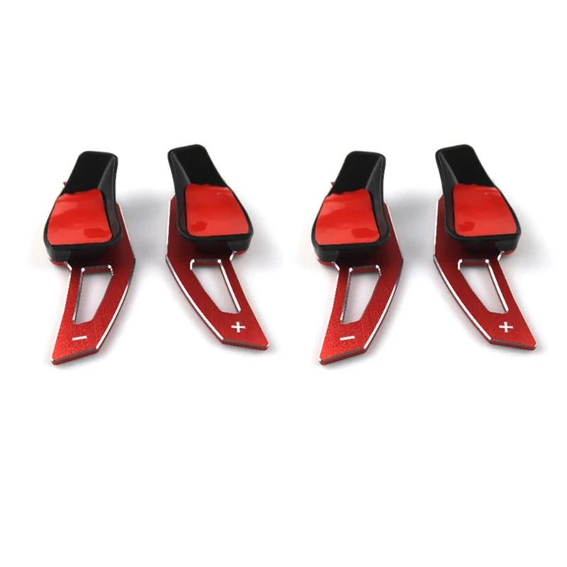 

4X Steering Wheel Shift Paddle For-Golf 6 Mk5 Mk6 Jetta R20 R36 Cc Scirocco Shifter Extension(Red)