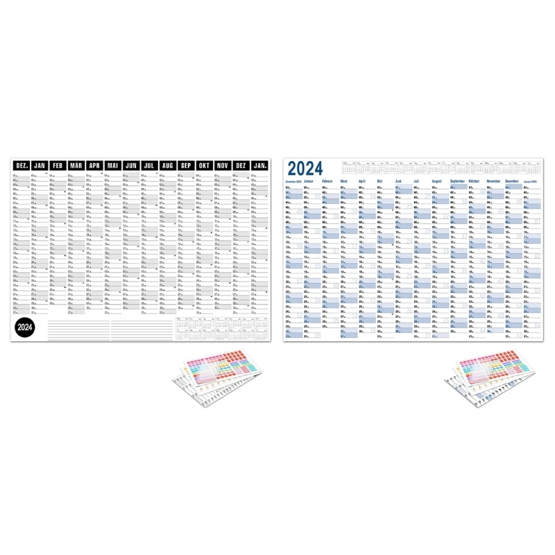 

2024 Yearly Wall Planner 2024 Wall Calendar Planner 2024 Family Planner from Dec 2023 Jan 2025, 74x52cm Wall Dropship