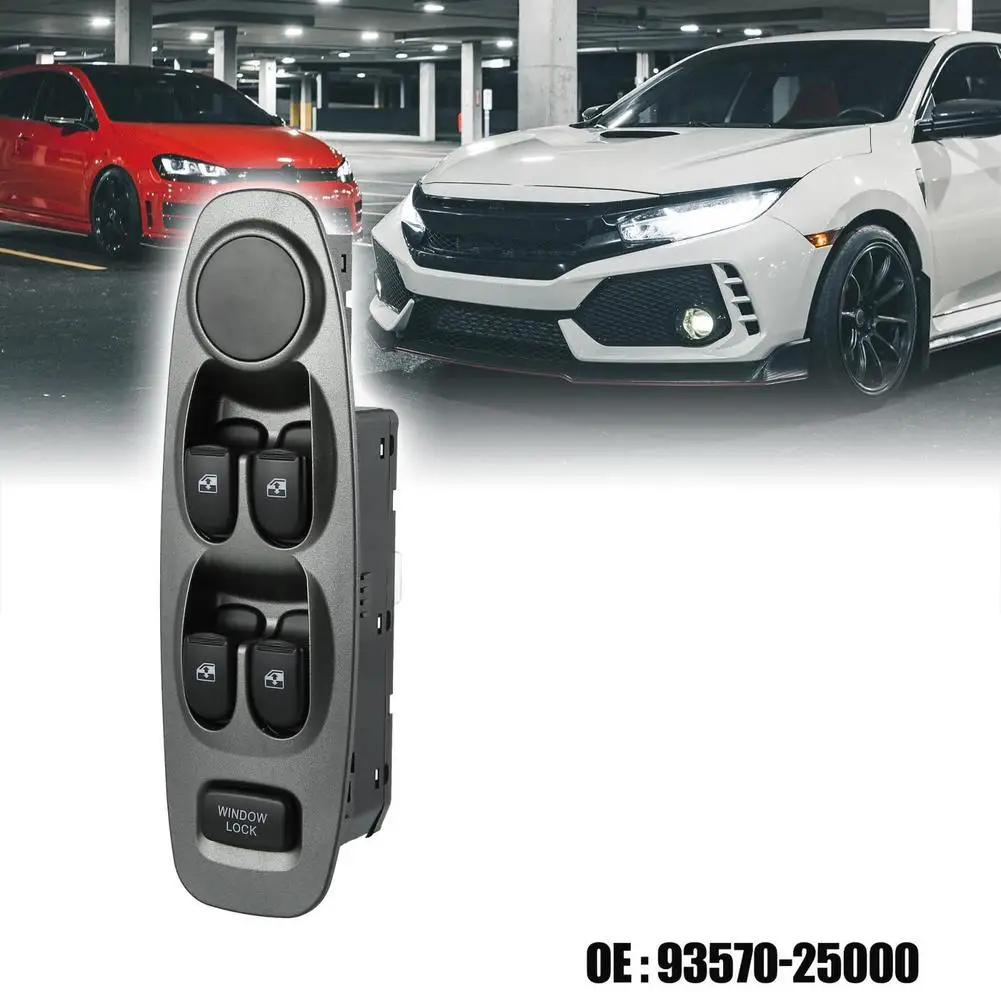 Car Power Window Switch Glass Lifter Regulator Control Switch 93570-25000 Compatible For 2000-2005 Accent
Car Power Window Switch Glass Lifter Regulator Control Switch 93570-25000 Compatible For 2000-2005 Accent
