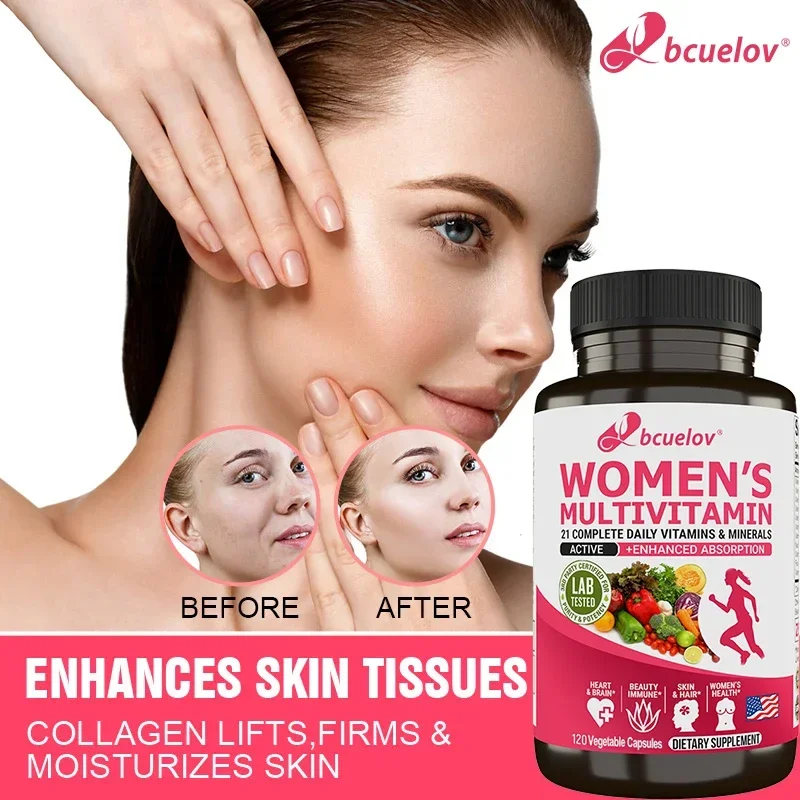 Women's Multivitamin Contains A Variety of Nutritional Vitamins To Help Enhance Immunity, Beauty + Energy Support
Women's Multivitamin Contains A Variety of Nutritional Vitamins To Help Enhance Immunity, Beauty + Energy Support