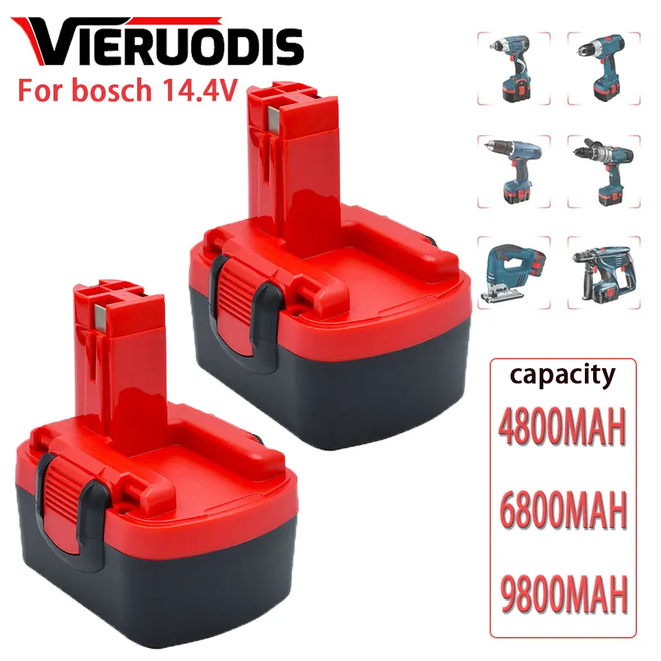 For Bosch 14.4V 6800mAh Ni-MH Rechargeable Power Tool Battery For Bosch BAT038 BAT040 BAT041 BAT140 BAT159 batterie
For Bosch 14.4V 6800mAh Ni-MH Rechargeable Power Tool Battery For Bosch BAT038 BAT040 BAT041 BAT140 BAT159 batterie