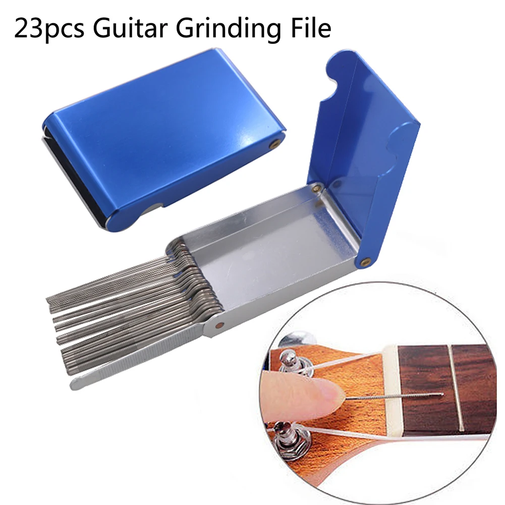 23pcs Guitar Nut Slotting File Saw Rods Slot Filing Repair DIY Tools Kit For Acoustic Guitar 80*46*10mm Tools Accessories
23pcs Guitar Nut Slotting File Saw Rods Slot Filing Repair DIY Tools Kit For Acoustic Guitar 80*46*10mm Tools Accessories