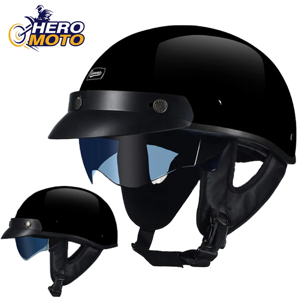 New Motorcycle Helmet Retro Approved Moto Helmet German Vintage Half Helmet Casco Moto Equipment Cycling DOT Helmet M-XL
New Motorcycle Helmet Retro Approved Moto Helmet German Vintage Half Helmet Casco Moto Equipment Cycling DOT Helmet M-XL