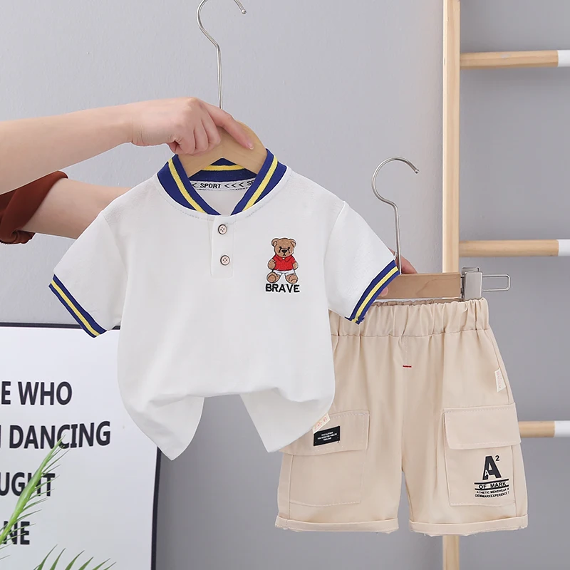 Summer Boys Clothing Sets Kids Short Sleeve T Shirt Shorts 2 Pieces Suit Cartoon Children Outfits Infant Tracksuit Baby Clothes
Summer Boys Clothing Sets Kids Short Sleeve T Shirt Shorts 2 Pieces Suit Cartoon Children Outfits Infant Tracksuit Baby Clothes