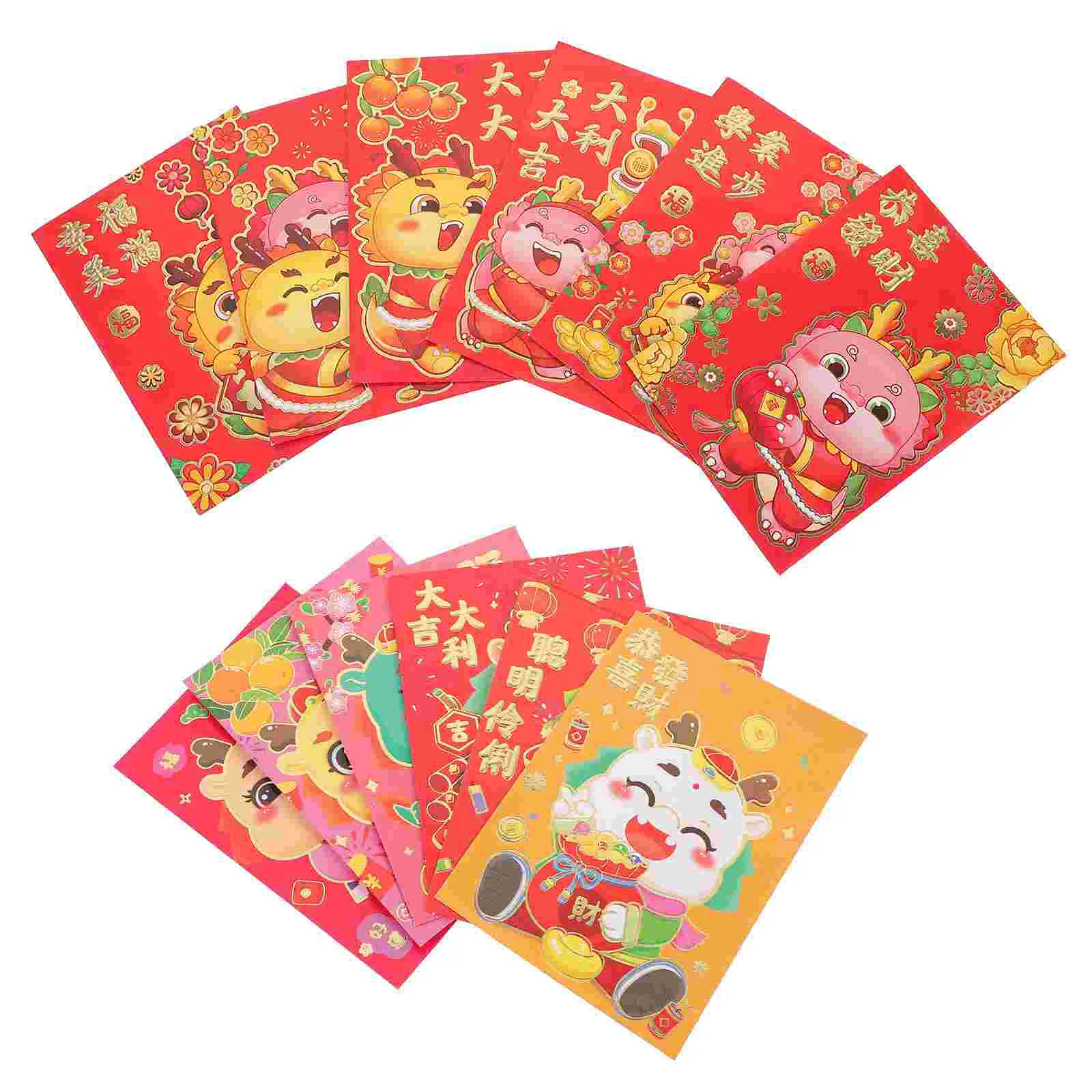 36 Pcs The Gift 2024 Year of Dragon Cartoon Red Envelope New Lucky Packet Money Bag Cute Envelopes Pouches Spring Festival
36 Pcs The Gift 2024 Year of Dragon Cartoon Red Envelope New Lucky Packet Money Bag Cute Envelopes Pouches Spring Festival