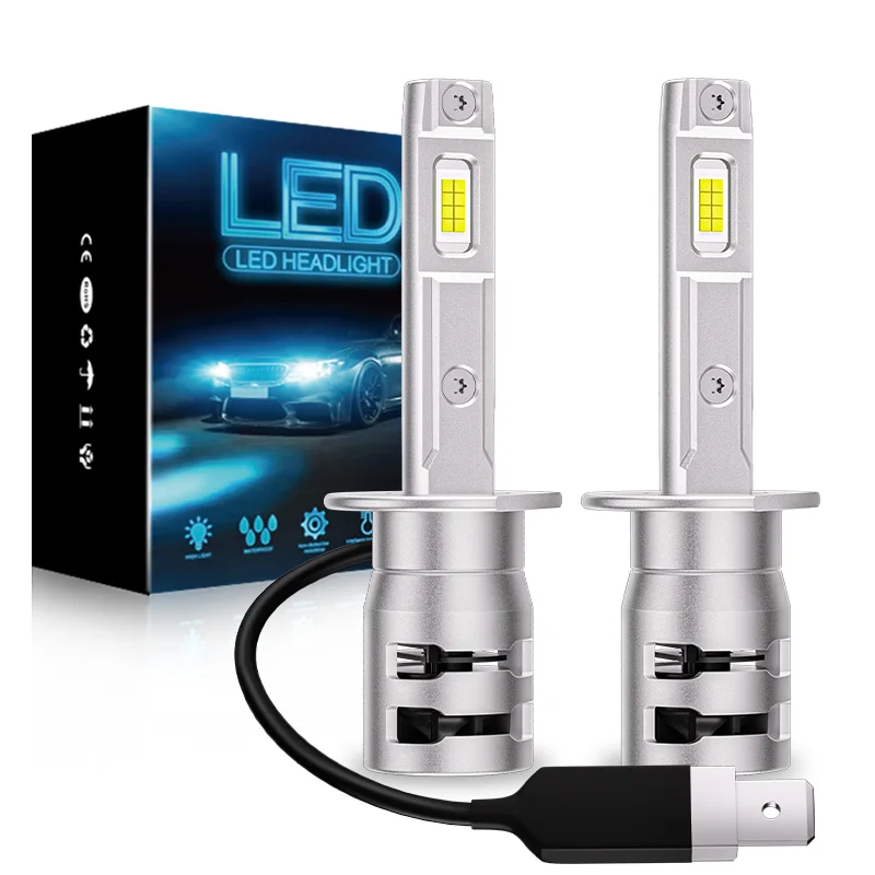 New 2 Pcs Canbus H3 H1 LED Fog Light Mini Size Design Wireless Turbo For Car LED Headlamp CSP Chips 16000LM 6000K Super Bright
New 2 Pcs Canbus H3 H1 LED Fog Light Mini Size Design Wireless Turbo For Car LED Headlamp CSP Chips 16000LM 6000K Super Bright