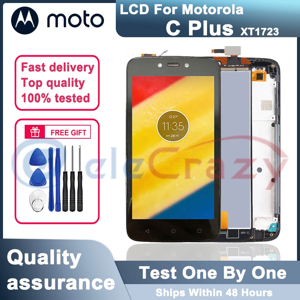 

5.0" Original Display For Motorola MOTO C Plus LCD Touch Screen Digitizer Assembly For Moto C Plus XT1723 LCD Display