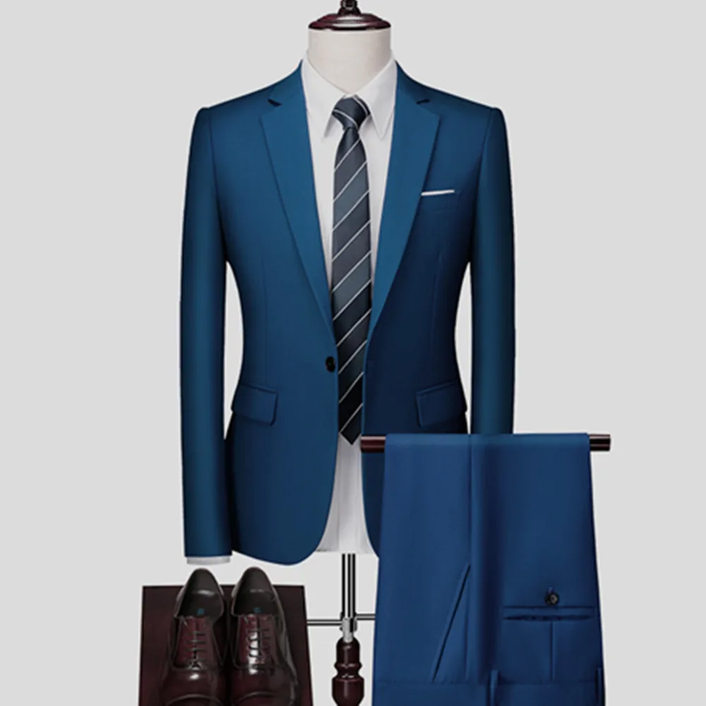 Men's Suit 2 Piece Set Blazers Pants Classic Business Gentleman Formal Groom Wedding Dress Plus Size High Quality Suit 6XL
Men's Suit 2 Piece Set Blazers Pants Classic Business Gentleman Formal Groom Wedding Dress Plus Size High Quality Suit 6XL