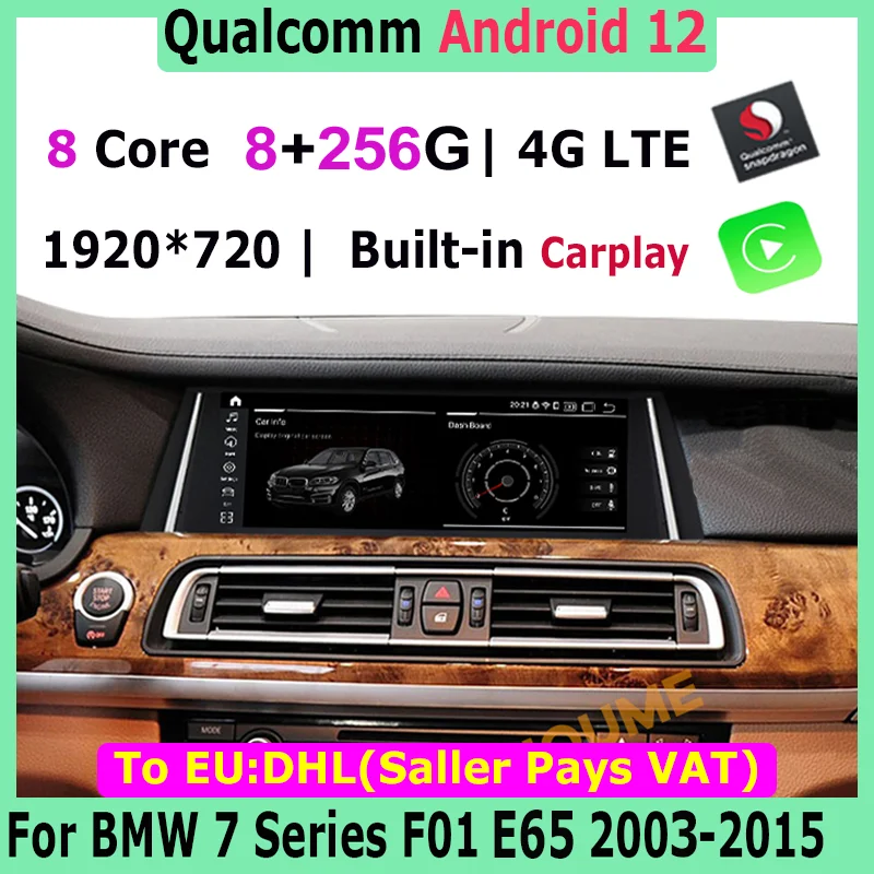Android 12 Car DVD Radio GPS Navigation Multimedia Player For BMW 7 Series E65 E66 F01 F02 2003-2015 CCC CIC NBT Carplay 4G Wifi
Android 12 Car DVD Radio GPS Navigation Multimedia Player For BMW 7 Series E65 E66 F01 F02 2003-2015 CCC CIC NBT Carplay 4G Wifi