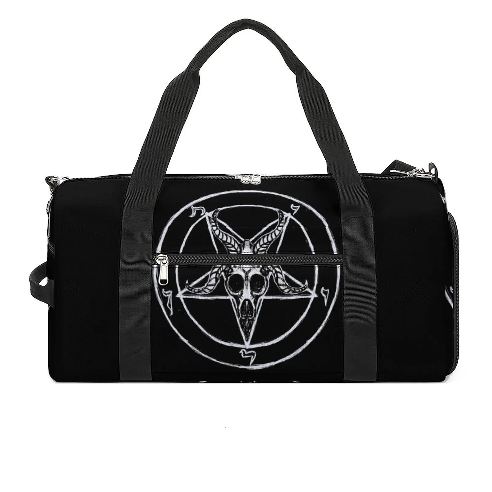 Pentagram Sport Bags Gothic Occult Satan with Shoes Gym Bag Oxford Men Design Handbag Travel Training Retro Fitness Bag
Pentagram Sport Bags Gothic Occult Satan with Shoes Gym Bag Oxford Men Design Handbag Travel Training Retro Fitness Bag
