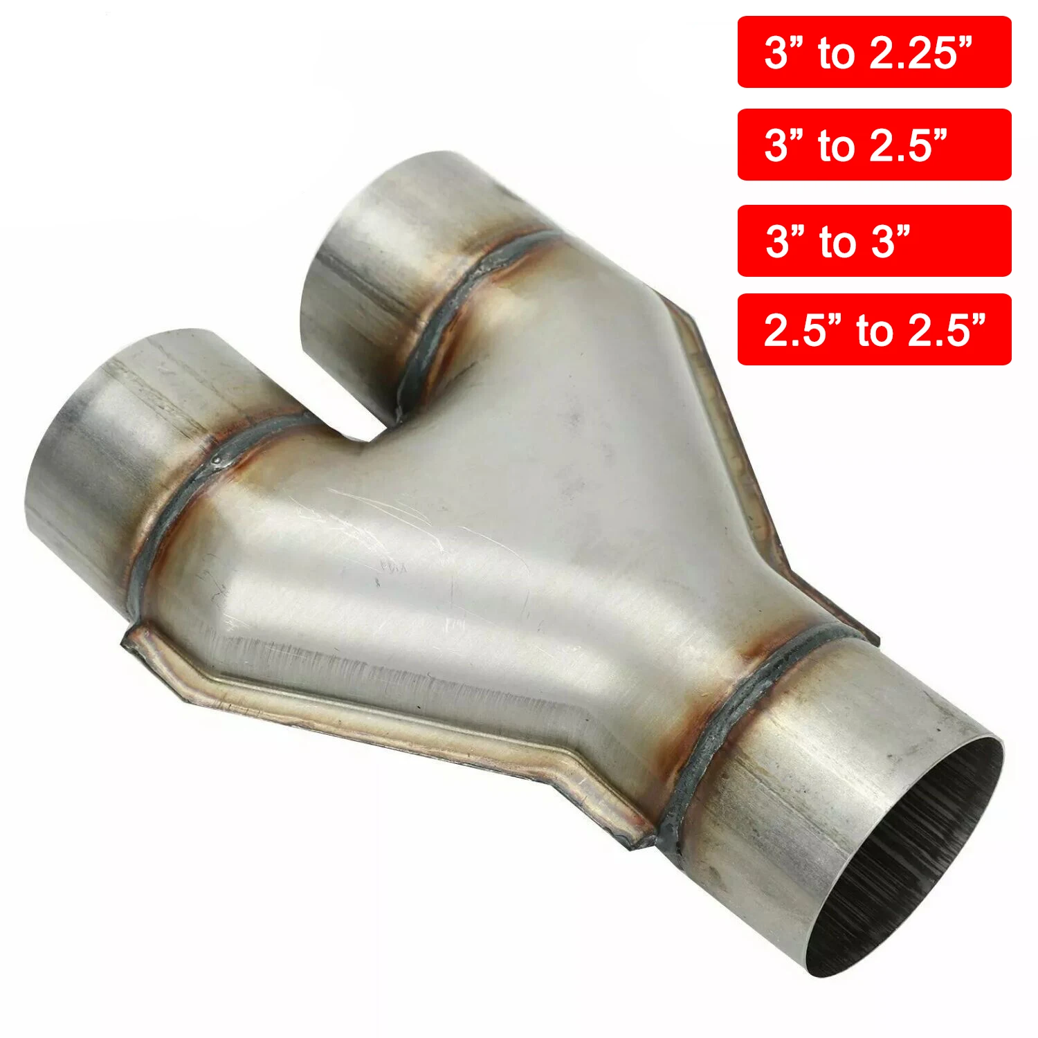 1 Piece Universal Car Exhaust Y-Pipe Stainless Steel Exhaust 3-Way Pipe Adapter Connector Tube Cone
1 Piece Universal Car Exhaust Y-Pipe Stainless Steel Exhaust 3-Way Pipe Adapter Connector Tube Cone