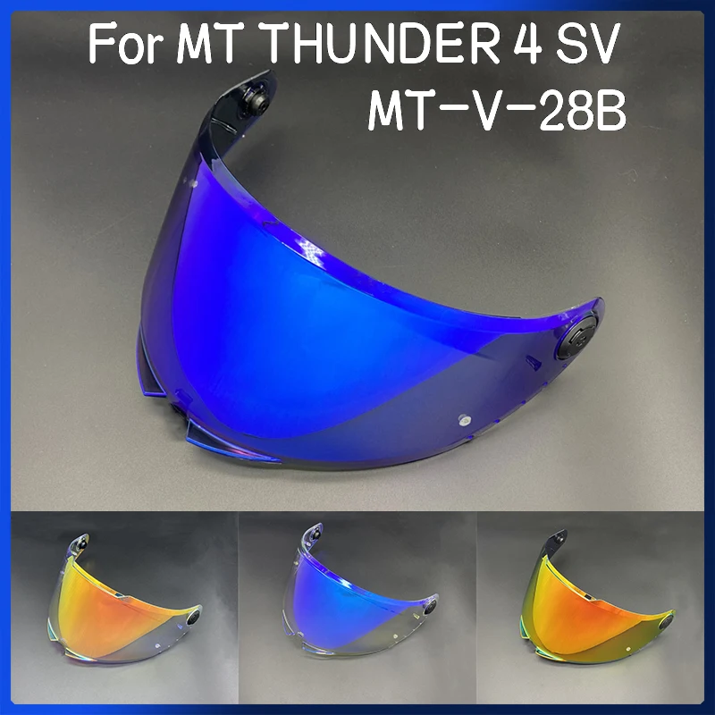 Helmet Visor Shield for MT THUNDER 4 SV Helmet MT-V-28B Replace Helmet Face Sunscreen Capacete Windshield Uv Protection Lens
Helmet Visor Shield for MT THUNDER 4 SV Helmet MT-V-28B Replace Helmet Face Sunscreen Capacete Windshield Uv Protection Lens