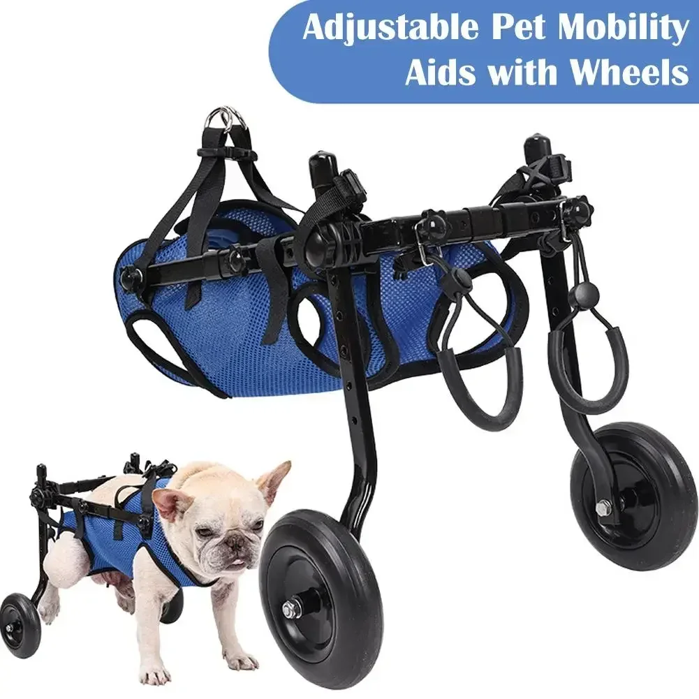 

Adjustable Hind Leg Disabled Pet Dog Mobility Aid Light Rehabilitation Legs Pet Wheelchair Walk Trolley Tools