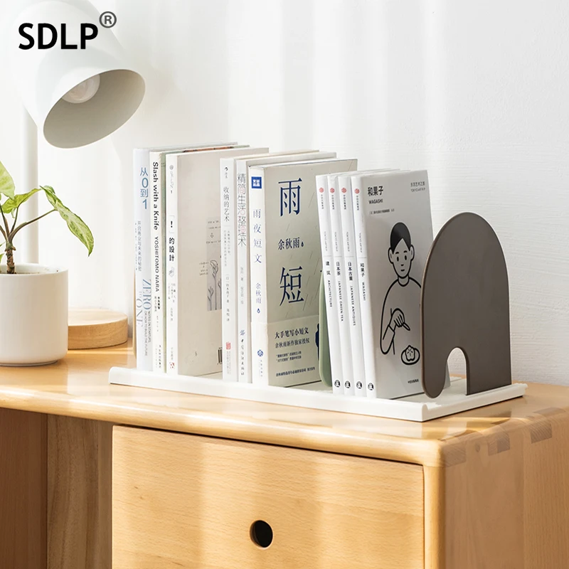 

Desk Book Shelf Foldable Desktop 4 Baffles Plastic Office Display Rack Organizer Standing Adjustable For Studient Appliance