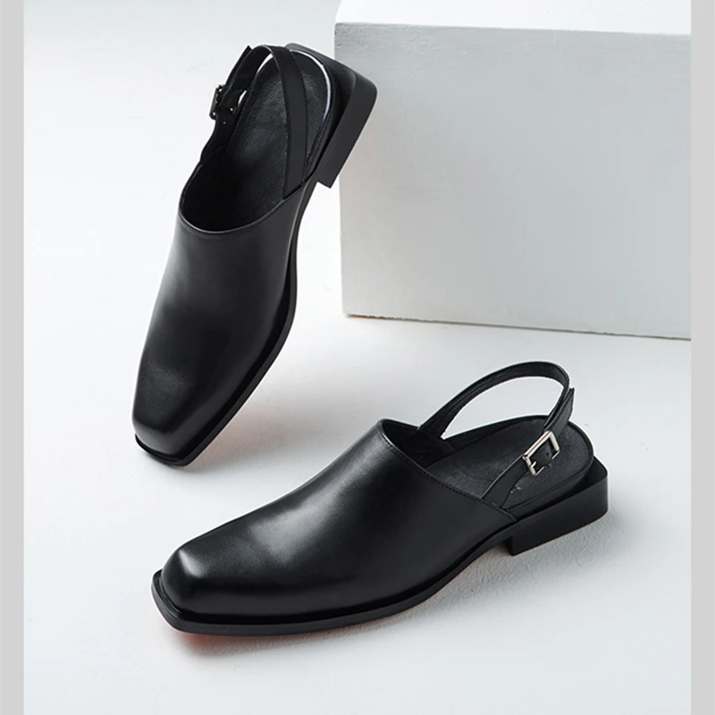 Soft Genuine Leather Trendy Men Luxury Elegant Sandals Square Toe Low Heels Cool Boys Summer Casual Shoes
Soft Genuine Leather Trendy Men Luxury Elegant Sandals Square Toe Low Heels Cool Boys Summer Casual Shoes