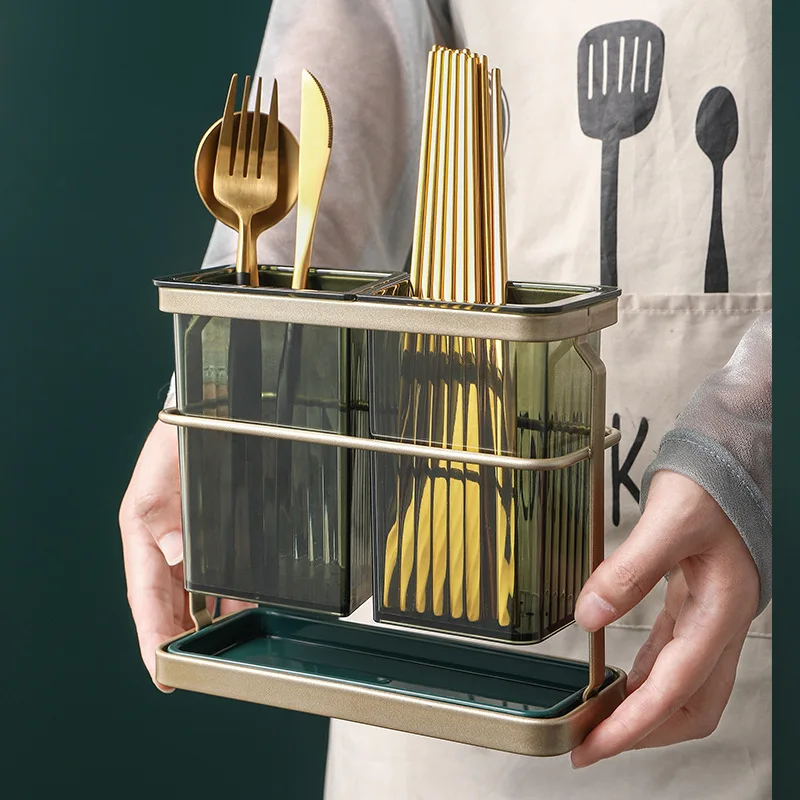 Light Luxury Chopsticks Holder Tableware Cage Punch-Free Fork Spoon Draining Tray Kitchen Gadget Hanging Storage
Light Luxury Chopsticks Holder Tableware Cage Punch-Free Fork Spoon Draining Tray Kitchen Gadget Hanging Storage