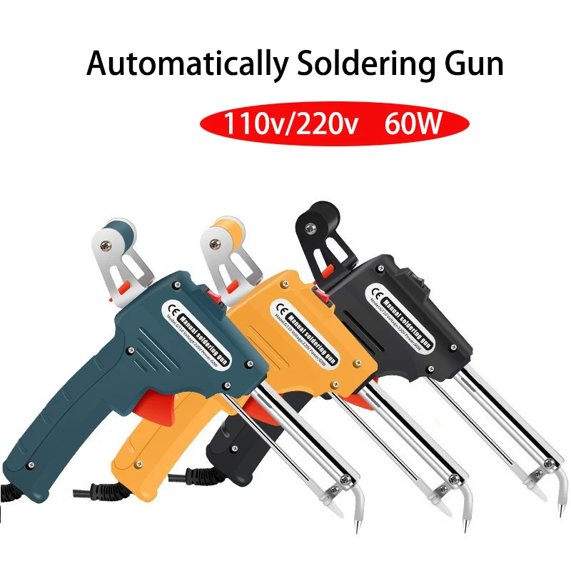 Super Feel Solder Gun 110/220V 60W US/EU Internal Heating Electric Soldering Iron Automatically Send Tin Gun Welding Repair Tool
Super Feel Solder Gun 110/220V 60W US/EU Internal Heating Electric Soldering Iron Automatically Send Tin Gun Welding Repair Tool