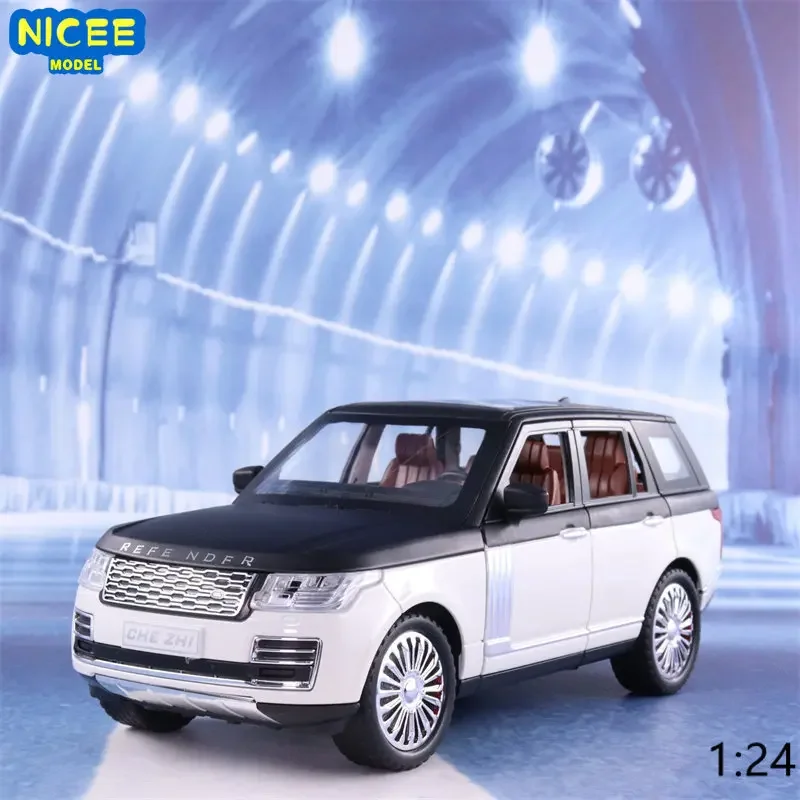 

Роскошная модель автомобиля Land Rover Range Rover в масштабе 1:24 из сплава с откидной крышкой, детские игрушки, коллекционный подарок E190