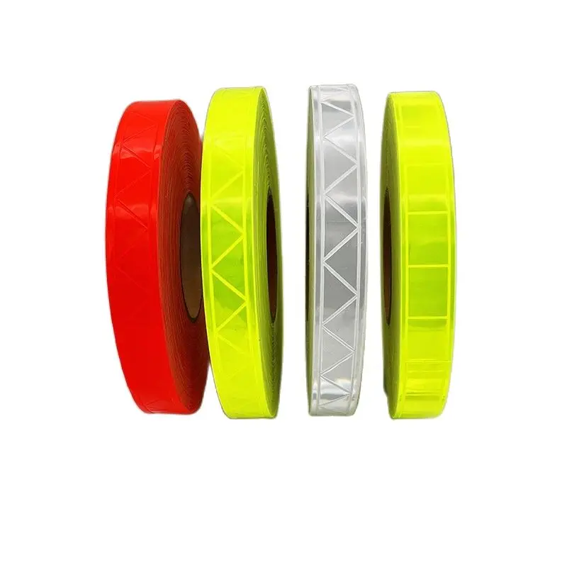 

1 Inch PVC Night Warning Strip Garment Auxiliary Material Fluorescent Reflective Tape