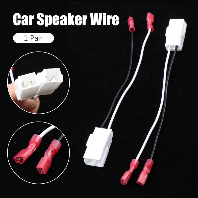 

1Pair Car Tweeter Dash Front Speaker Wire Harness Adapter Cable Connector Wiring Cable For Walter Chrysler RAM