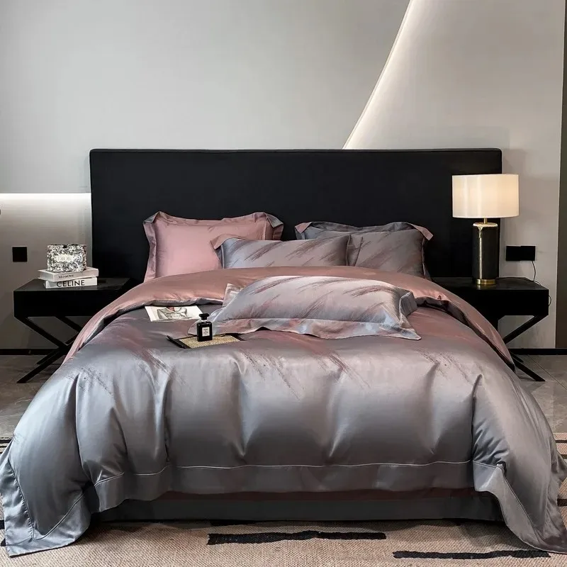 Luxury Quality Satin Cotton Bedding Set Nature Soft Silky Silver Duvet Cover Bed Sheet Pillowcases Pilling wrinkle Resistant
Luxury Quality Satin Cotton Bedding Set Nature Soft Silky Silver Duvet Cover Bed Sheet Pillowcases Pilling wrinkle Resistant